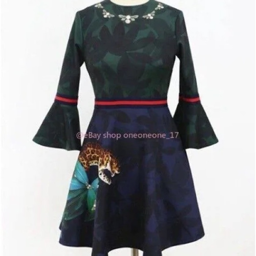 Ted Baker Emileen Houdini skater skirt dress,